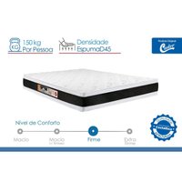 Colchão King Espuma D45 Black White (193x203x27) - Castor