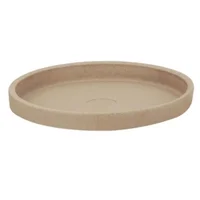 Prato Grande para Vaso de Flor 44,5cm Tramontina Areia Polietileno Jardim Varanda