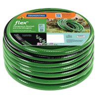 Mangueira de Jardim Tramontina 50m 4 Camadas PVC Resistente Flexível Limpeza Irrigação Verde
