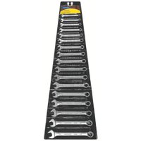 Jogo de Chaves Combinadas 17 Pçs em Aço Especial Tramontina Basic Cromado Mecânica Oficina