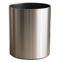 Lixeira Pequena 5L Redonda Inox Sem Tampa Tramontina Ravena Cesto Lixo Escritório Quarto