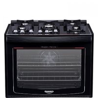 Fogão de Embutir Dako C/ 5 Bocas Turbo Glass Preto - Bivolt