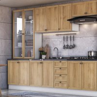 Armário de Cozinha Completo Ditália Berlim 7 Peças CV/BR B3