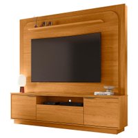 Painel Home Theater Nilo Para Tv 75 Pol 2 Portas 200 cm Cinamomo Madetec