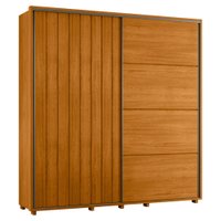 Guarda Roupa Casal Monet 2 Portas Deslizante 230 cm Cinamomo Madetec