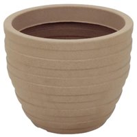 Vaso de Flor Inca 38cm Tramontina em Polietileno Reciclável Granito Areia para Plantas Folhagens