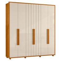 Guarda Roupa Casal Veronese 6 Portas 230 cm Cinamomo Off White Madetec