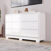 C&ocirc;moda 6 Gavetas Layla Casa 812 - Branco