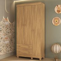 Guarda-roupa Infantil 92cm 3 Portas e 2 Gavetas Allegra Multimóveis MP4442
