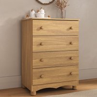 Cômoda Infantil 65cm com 4 Gavetas Dengo Multimóveis MP4409 Madeirado