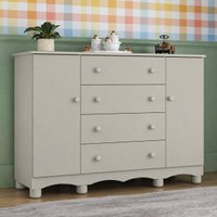 Cômoda Infantil 125cm 2 Portas e 4 Gavetas Dengo Multimóveis MP4440