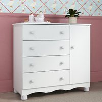 Cômoda Infantil 95cm 1 Porta e 4 Gavetas Dengo Multimóveis MP4439