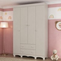 Guarda-roupa Infantil 122cm 4 Portas e 2 Gavetas Dengo Multimóveis MP4438