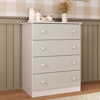 Cômoda Infantil 65cm com 4 Gavetas Encanto Multimóveis MP4427 Branco/Off White