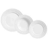 Jogo de Pratos 18 Peças Roma Branco Porto Brasil