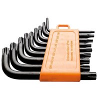 Jogo de Chaves Torx Trafix Tipo L 9 Peças Tramontina Pro Aço S2 Mecânica Industrial Residencial