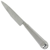 Jogo 24 Facas de Mesa Serra Inox 25cm Jumbo Prateada Cortar Servir Buffet Restaurante Mesa Posta