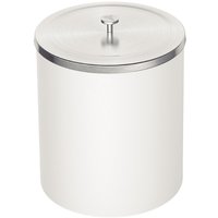 Lixeira Plástica Útil Branca com Tampa em Aço Inox Tramontina Banheiro Cozinha Quarto