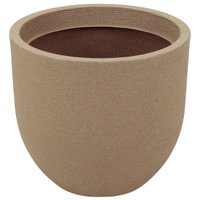 Vaso Decorativo Plástico 38cm para Flores Plantas Tramontina Laos Granito Areia