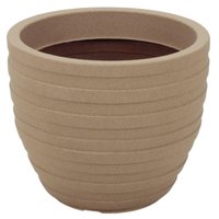 Vaso Inca 45cm Jardim Granito Areia Tramontina em Polietileno Flor Folhagem