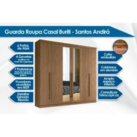 Quarto Completo Modu 2 Peças (1GuardaRoupa+1Cômoda) QC362 Jatoba/Areia - Santos Andirá