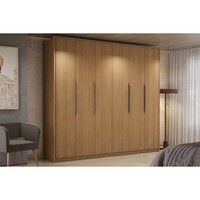 Guarda Roupa 6 Portas e 4 Gavetas T581 Canela - Kappesberg