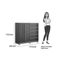 Quarto Completo Modu +Cômoda QC306 Jatobá - Santos Andirá