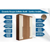 Quarto Completo Modu +Cômoda QC341 Jatobá/Grafite - Santos Andirá