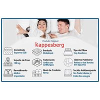 Cama Box Baú NOVO + Colchão Molas Kappesberg Ensacadas Inverno Verão + Base CRC Courano White