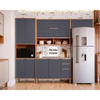Cozinha Modulada MGM 4 Peças Esplêndida C4P182 Cinamomo/Titanium