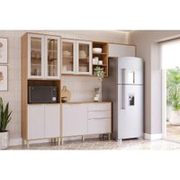 Cozinha Modulada MGM 4 Peças Brilhante C4P256 Cinamomo/Off