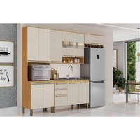 Kit Modulado Ronipa 4 Peças Nápoli Prime C4P238 Amendoa/Off White