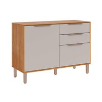 Gabinete de Cozinha Modulado Balcão c/ Tampo Esplêndida c/ 2 Portas e 2 Gavetas 120cm Cinamomo/Off White - MGM