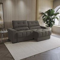 Sofá Retrátil Kappesberg Sander Suede Café