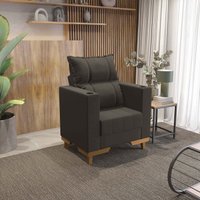 Poltrona Reclinável Kappesberg Florenza Suede Café