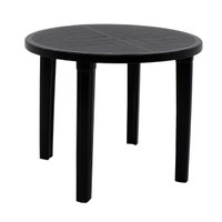 Mesa Tramontina Preto Cassino 90 cm em Polipropileno