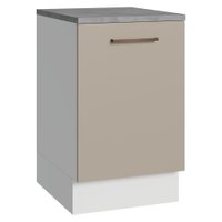Balcão de Cozinha 50cm 1 Porta Branco/Crema Agata Madesa