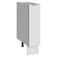 Balcão Porta-Temperos 20cm 1 Porta (Sem Tampo) Branco Veludo Lux Madesa