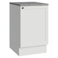 Balcão de Cozinha 50cm 1 Porta Branco Vik Madesa