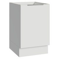 Balcão de Cozinha 50cm 1 Porta (Sem Tampo) Branco Stella Madesa