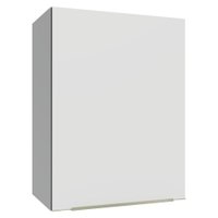 Armário Aéreo 50cm 1 Porta Branco/Branco Veludo Lux Madesa