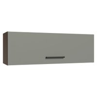 Armário Aéreo 100 cm 1 Porta Basculante Rustic/Cinza Agata Madesa