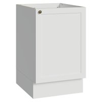 Balcão de Cozinha 50cm 1 Porta (Sem Tampo) Branco Vik Madesa