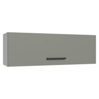 Armário Aéreo 100 cm 1 Porta Basculante Branco/Cinza Agata Madesa