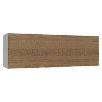 Armário Aéreo 100 cm 1 Porta Basculante Branco/Rustic Stella Madesa