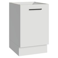 Balcão de Cozinha 50cm 1 Porta (Sem Tampo) Branco Agata Madesa