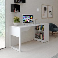 Mesa para Escritório com Armário 160cm Multimóveis CR25264 - Branco