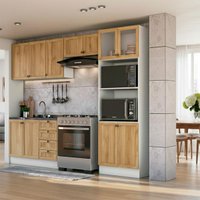 Armário Cozinha Completa Ditália Berlim 4 Pçs CV/BR B6