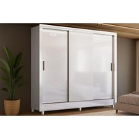 Guarda Roupa 3 Portas Itália de Correr Branco - Santos Andirá