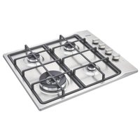 Cooktop a Gás Tramontina Square 4 GX HE Safestop 60 4 Bocas Fogão de Bancada Inox Superautomático
